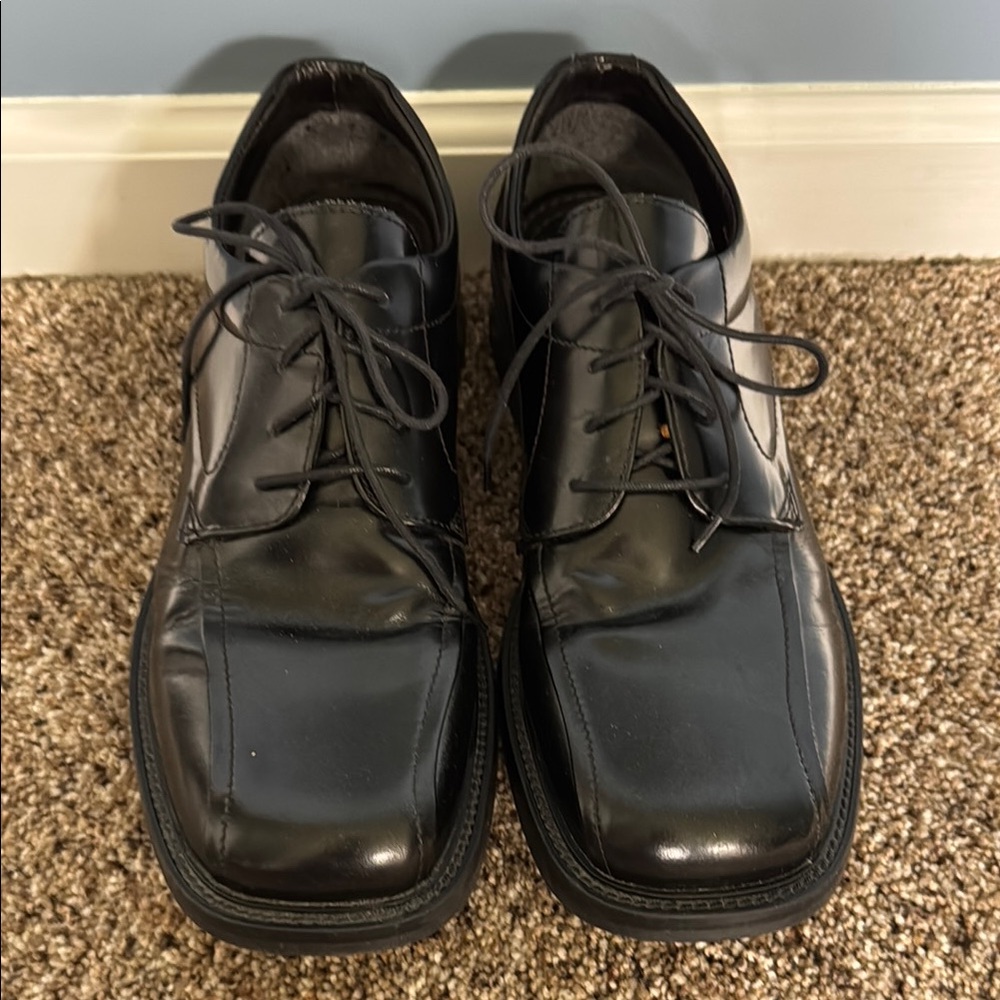 Men’s Alfani Black Oxford Shoes with Glossy Finish